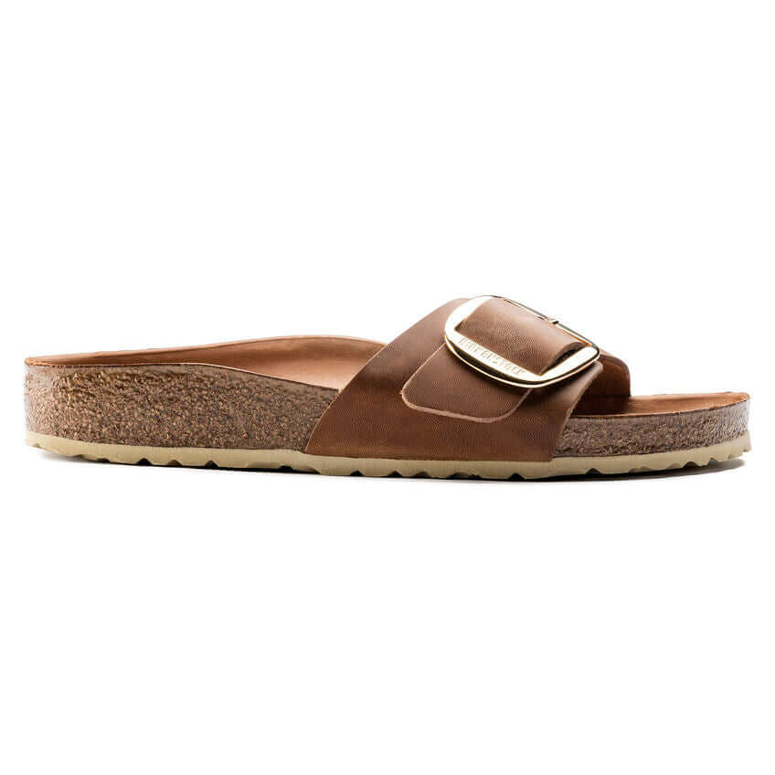 Birkenstock Madrid Big Buckle Cognac Oiled Leather