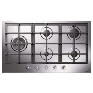 Piano cottura Ilve 90cm inox 5 fuochi ghisa HCS90SCK