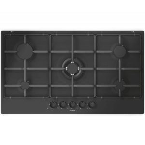 Piano cottura Schock 90cm nero opaco 5 fuochi STS955BK