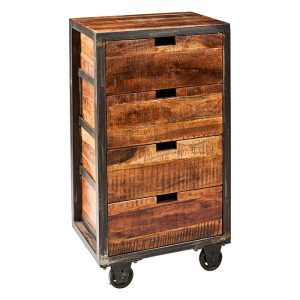 Cassettiera industrial con ruote