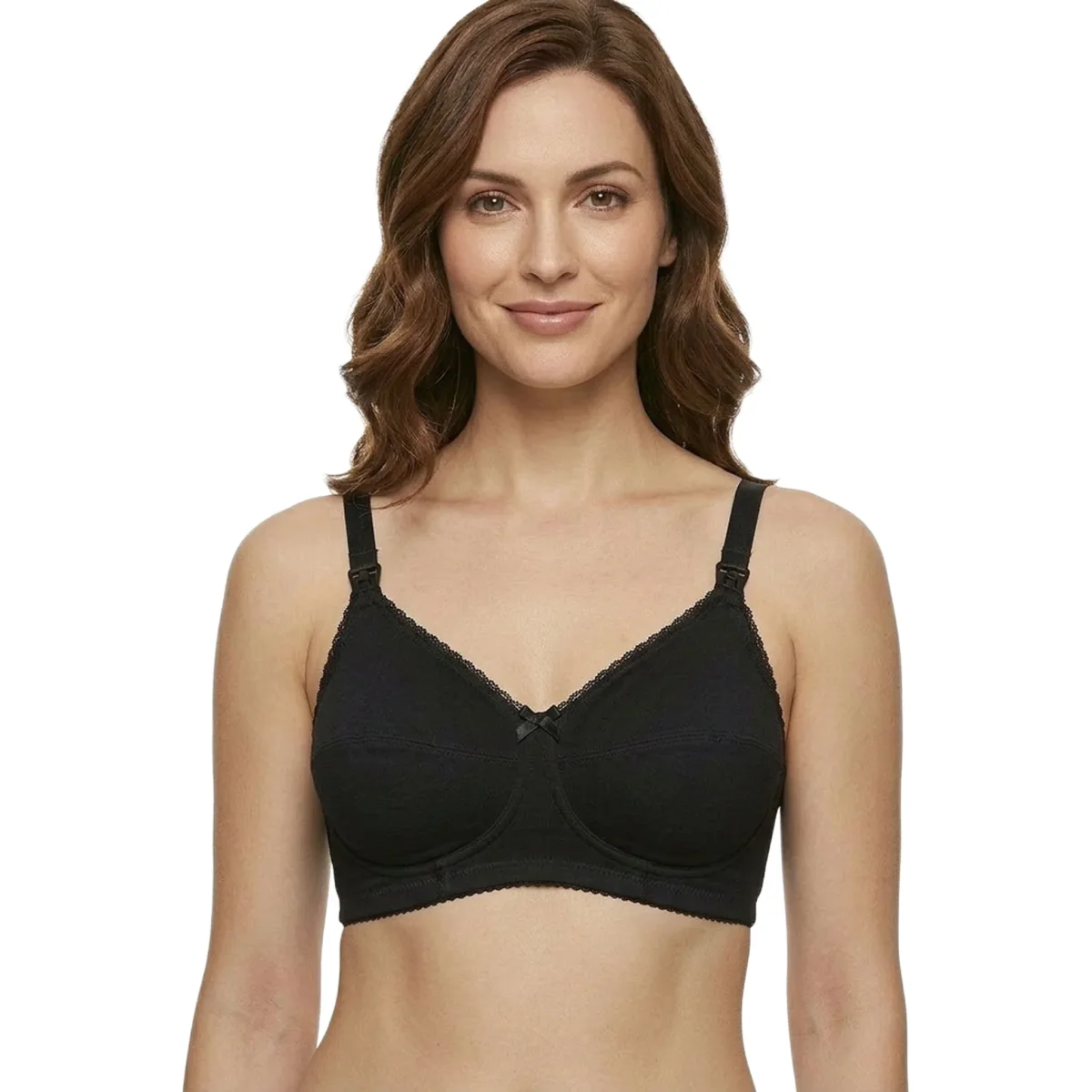 Reggiseno Allattamento Cotone Coppa C Nero