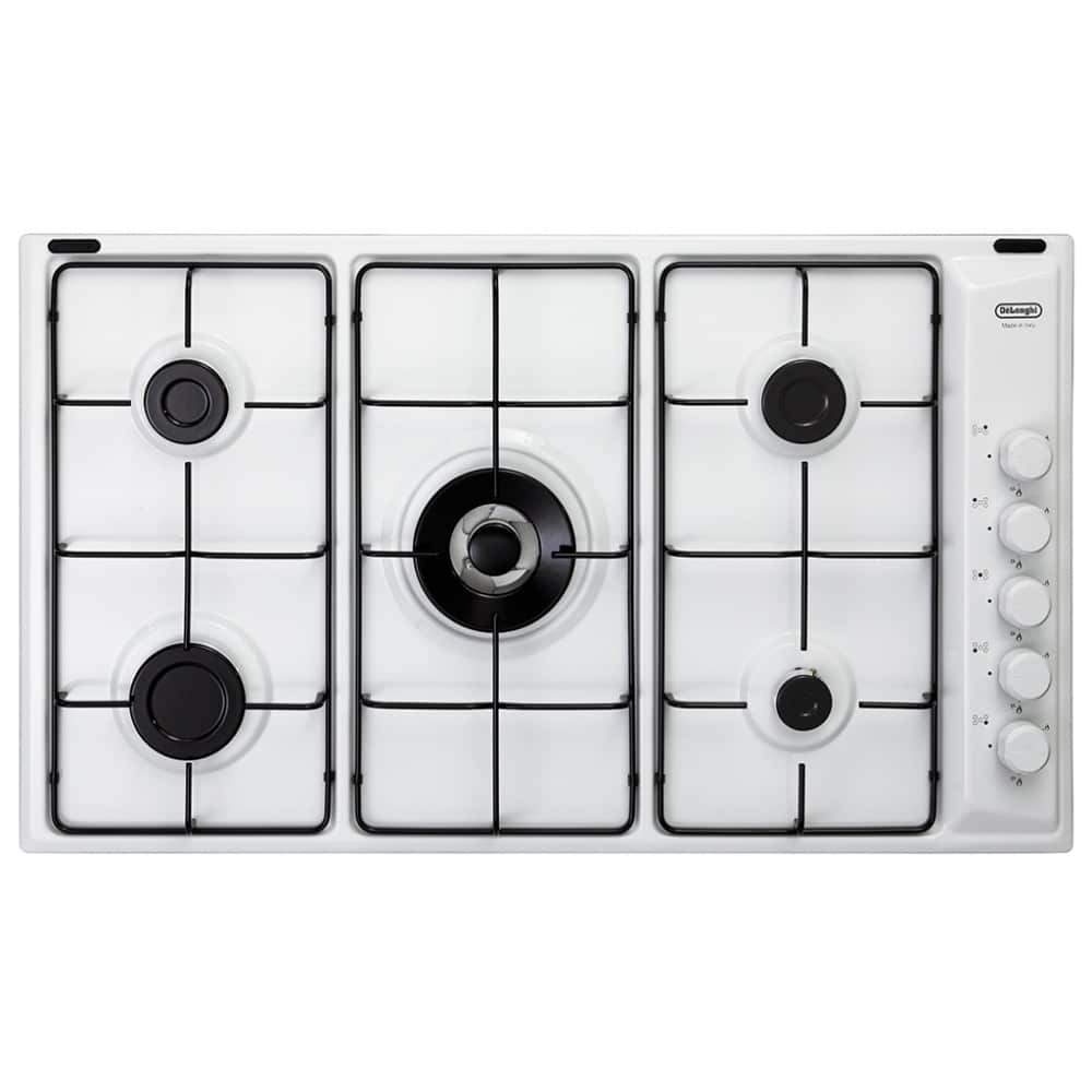 FLB59DD DE LONGHI Piano cottura 90cm bianco 5 fuochi