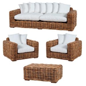 Salotto in rattan Completo