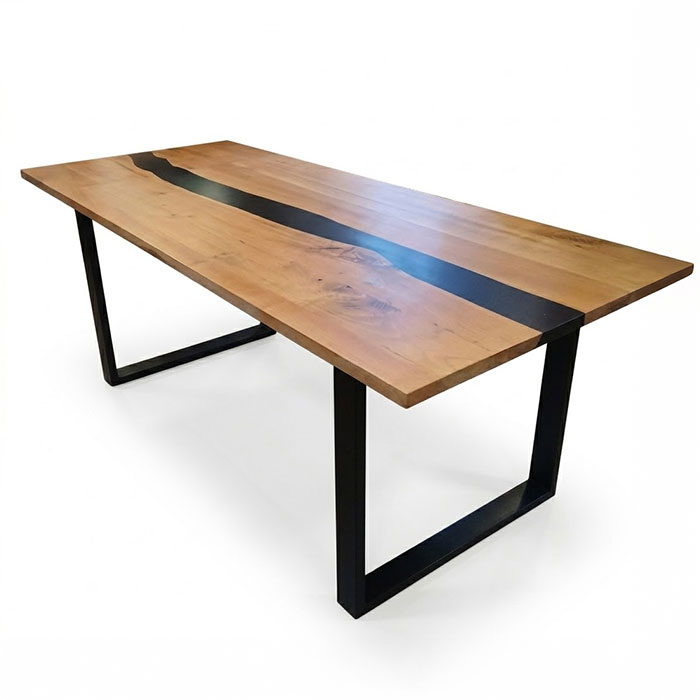 Tavolo legno e Resina allungabile Artiginale